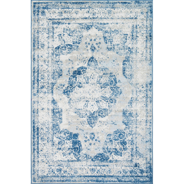 Mistana Brandt Oriental Blue Area Rug & Reviews Wayfair